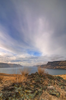 The Columbia River from the Twin Sisters Monument. Walla Walla County, WA. HDR Image The Columbia River from the Twin Sisters Monument. Walla Walla County, WA. HDR Image