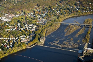 The Connecticut River as it flows through South Hadley, Massachusetts. Holyoke Dam The Connecticut River as it flows through South Hadley, Massachusetts. Holyoke Dam