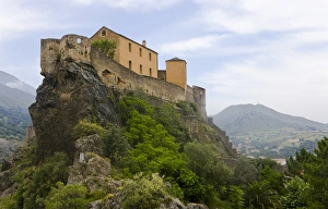 Corsica. France. Europe. Fortress on rock in Corte Corsica. France. Europe. Fortress on rock in Corte