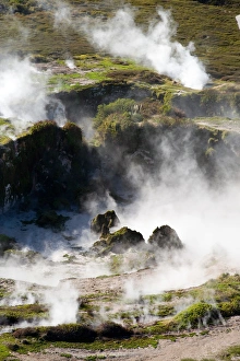 Craters of the Moon Thermal Area, near Taupo, North Island, New Zealand - aerial Craters of the Moon Thermal Area, near Taupo, North Island, New Zealand - aerial