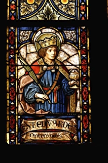 Croatia, Zagreb, Lower Town, window in Cathedral of St. Stephen Croatia, Zagreb, Lower Town, window in Cathedral of St. Stephen