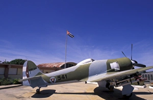 Cuba, Playa Giron, Bay of Pigs Museum. Fighter plane Cuba, Playa Giron, Bay of Pigs Museum. Fighter plane