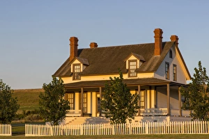 Custer house at Fort Lincoln State Park in Mandan, North Dakota, USA Custer house at Fort Lincoln State Park in Mandan, North Dakota, USA