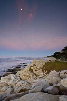 Dawn light at Six-mile Drive in Carmel, California Dawn light at Six-mile Drive in Carmel, California