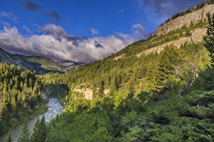 The Dearborn River in the Lewis and Clark National Forest, Montana, USA The Dearborn River in the Lewis and Clark National Forest, Montana, USA