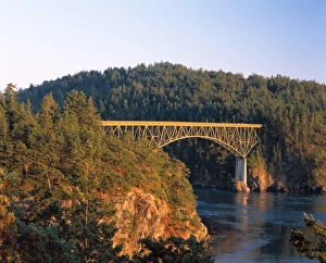 The Deception Pass Bridge between Fidalgo and Whidbey Islands in the afternoon light The Deception Pass Bridge between Fidalgo and Whidbey Islands in the afternoon light
