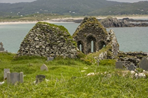 Derrynane. Iveragh peninsula. County Kerry. Ireland. Ancient burial ground Derrynane. Iveragh peninsula. County Kerry. Ireland. Ancient burial ground