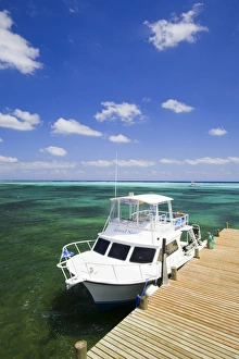 Dive boats, Little Cayman Beach Resort, Little Cayman, Cayman Islands, Caribbean Dive boats, Little Cayman Beach Resort, Little Cayman, Cayman Islands, Caribbean