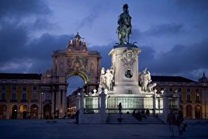 Dom Jose I king at time of earthquake of 1755, Praca do Comercio, Lisbon, Portugal Dom Jose I king at time of earthquake of 1755, Praca do Comercio, Lisbon, Portugal
