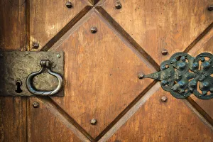 Door detail at Vikingsholm castle, Emerald Bay State Park, Lake Tahoe, California USA Door detail at Vikingsholm castle, Emerald Bay State Park, Lake Tahoe, California USA