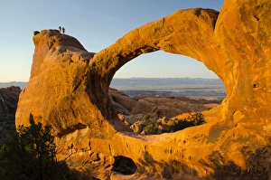 Double O Arch, Arches National Park, Utah, US Double O Arch, Arches National Park, Utah, US