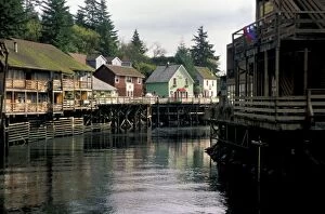 Angel Wynn Collection: Downtown Ketchikan is very quaint town which is built out over the water and it s