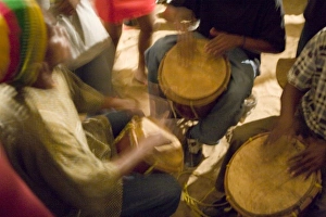 Drum circle, Garifuna Settlement Day, annual festival held in late November, Hopkins Drum circle, Garifuna Settlement Day, annual festival held in late November, Hopkins