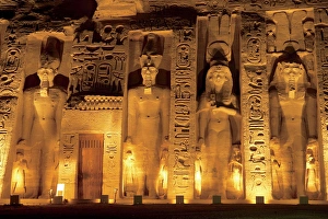 Egypt, Abu Simbel, The temple of Hathor and Nefertari, also known as the Smaller Temple Egypt, Abu Simbel, The temple of Hathor and Nefertari, also known as the Smaller Temple