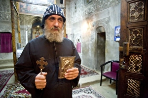 Egypt, Wadi Natroun. The sanctuary of St. Marys Church inside Coptic Christian Egypt, Wadi Natroun. The sanctuary of St. Marys Church inside Coptic Christian