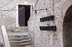 An elegant stone stair case at the winery leading up to the chateau building Chateau An elegant stone stair case at the winery leading up to the chateau building Chateau