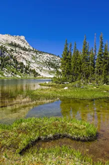 Elizabeth Lake under Unicorn Peak, Tuolumne Meadows, Yosemite National Park, California, USA Elizabeth Lake under Unicorn Peak, Tuolumne Meadows, Yosemite National Park, California, USA