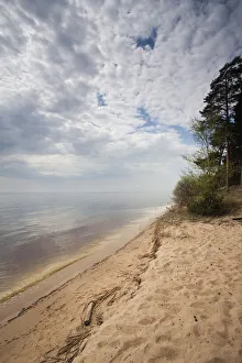 Estonia, Northeastern Estonia, Kauksi, view of Lake Peipsi on border with Russia Estonia, Northeastern Estonia, Kauksi, view of Lake Peipsi on border with Russia