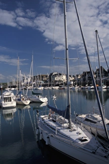 EU, France, Normandy, Calvados, Deauville. Marina EU, France, Normandy, Calvados, Deauville. Marina