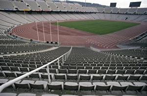 EU, Spain, Barcelona, Olympic Stadium can seat 70, 000 EU, Spain, Barcelona, Olympic Stadium can seat 70, 000