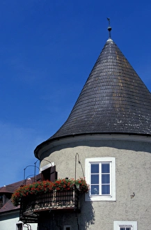 Europe, Austria, Wachau Region, Krems roof detail Europe, Austria, Wachau Region, Krems roof detail