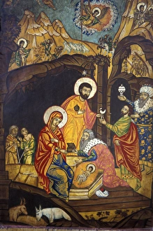 Europe, Bulgaria Three Kings at Christs Nativity, Bulgarian traditional sacred Europe, Bulgaria Three Kings at Christs Nativity, Bulgarian traditional sacred