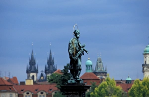 Europe, Czech Republic, Prague, monument and castle Europe, Czech Republic, Prague, monument and castle