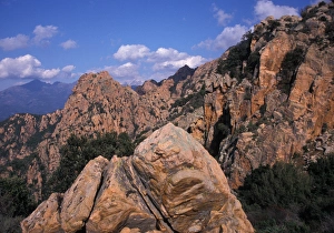 Europe, France, Corsica rugged rocks of Les Calanche Europe, France, Corsica rugged rocks of Les Calanche