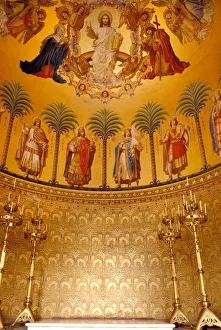 Europe, Germany, Bavaria, Neuschwanstein. Church interior Europe, Germany, Bavaria, Neuschwanstein. Church interior