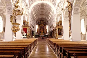 Europe, Germany, Bavaria, Steingaden, Welfenmunster Europe, Germany, Bavaria, Steingaden, Welfenmunster