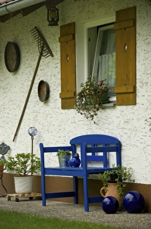 Europe, Germany, Bavaria, Straubing, cottage exterior in Spring Europe, Germany, Bavaria, Straubing, cottage exterior in Spring