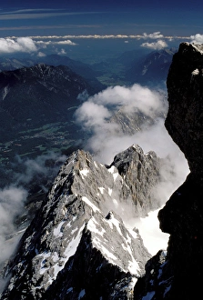 Europe, Germany, Bavaria. View from Zugspitze Europe, Germany, Bavaria. View from Zugspitze
