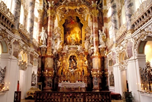 Europe, Germany, Bavaria, Wieskirche. Church interior Europe, Germany, Bavaria, Wieskirche. Church interior