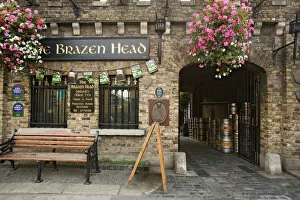 Oldest Collection: Europe, Ireland, Dublin. Exterior of Brazen Head pub, established in 1198 AD. Credit as