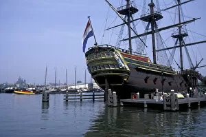 Images Dated 25th February 2004: Europe, Netherlands, Amsterdam Replica of the Indiaman The Amsterdam, '