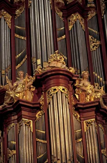 Europe, Netherlands, Haarlem Organ in cathedral Europe, Netherlands, Haarlem Organ in cathedral