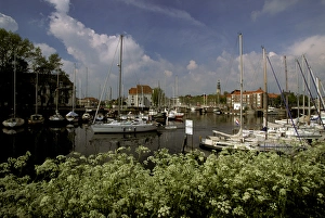 Europe, Netherlands, Middleburg. Inner harbor Europe, Netherlands, Middleburg. Inner harbor