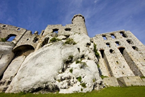 Europe, Poland. Close-up of Ogrodzieniec Castle Europe, Poland. Close-up of Ogrodzieniec Castle