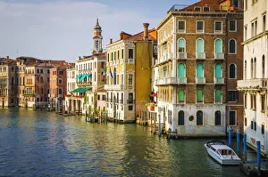 Evening light on the Grand Canal, Venice, Veneto, Italy Evening light on the Grand Canal, Venice, Veneto, Italy