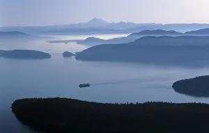 A ferry makes its way to Friday Harbor in the San Juan Islands of Washington A ferry makes its way to Friday Harbor in the San Juan Islands of Washington