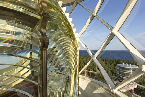 Fesnel lens of the Devils Island Lighthouse in the Apostle Islands National Lakeshore Fesnel lens of the Devils Island Lighthouse in the Apostle Islands National Lakeshore