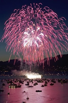 Fireworks, Celebration of Lights, English Bay, Vancouver, British Columbia Fireworks, Celebration of Lights, English Bay, Vancouver, British Columbia