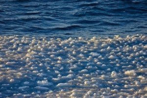Ocean Landscape Photography Prints: Floating ice blocks pattern, Antarctica