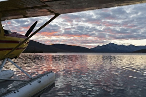 A floatplane in scenic Takahula Lake located along the National Wild and Scenic River A floatplane in scenic Takahula Lake located along the National Wild and Scenic River