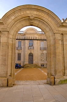 France, Burgundy, Macon, Academy of Macon, Hotel de Senece entrance France, Burgundy, Macon, Academy of Macon, Hotel de Senece entrance