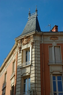 France, Burgundy, Macon, corner building from 1908 France, Burgundy, Macon, corner building from 1908