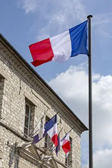 France, Giverny. Flags of France in town. Credit as: Wendy Kaveney / Jaynes Gallery / France, Giverny. Flags of France in town. Credit as: Wendy Kaveney / Jaynes Gallery /