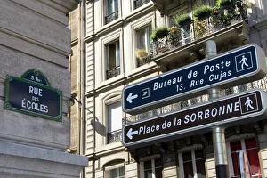 French language street signs in the Latin Quarter of Paris, France French language street signs in the Latin Quarter of Paris, France