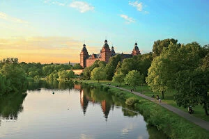 Images Dated 18th May 2010: Germany, Aschaffenburg, Schloss (castle) Johannisburg, Late afternoon