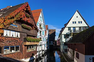 Germany, Baden-Wurttemburg, Ulm, buildings fo the Fischerviertel, Fishermens Quarter Germany, Baden-Wurttemburg, Ulm, buildings fo the Fischerviertel, Fishermens Quarter
